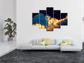 Tablou cu parașutiști în ceruri (150x105 cm)