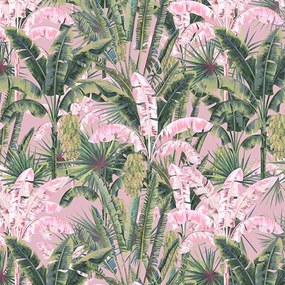 Tapet Blush Groove in pink jungle, VLAdiLA