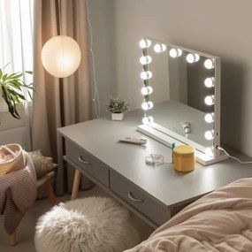 Oglindă LED dimabilă pentru machiaj Brilagi HOLLYWOOD LED/15W/230V 3000/4000/6500K