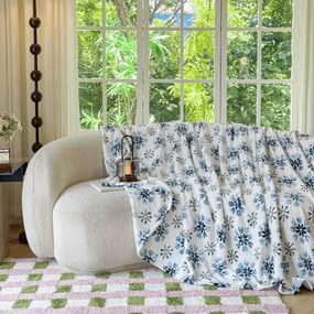 Patura cocolino ICY FLAKES, alba Dimensiune: 200 x 220 cm