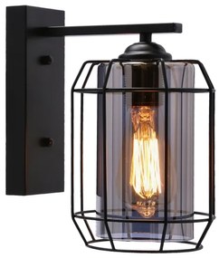 Lampă de perete JONERA 1xE27/40W/230V negru
