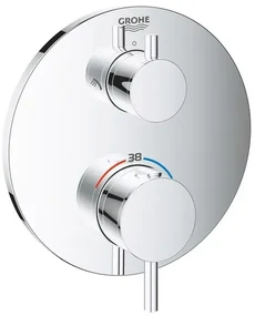 Baterie dus incastrata Grohe Atrio termostatata crom