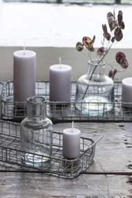 IB Laursen Lumanare decorativa cilindrica violet, DUSTY LILAC 15 cm