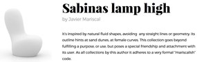 CORP DE ILUMINAT LED DECORATIV SABINAS LAMP HIGH