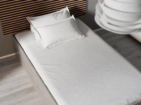 Pat BELLA 120 x 200 cm, stejar trufa Saltele: Cu saltele Coco Maxi 20 cm, Somiera pat: Cu lamele drepte