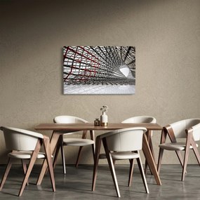 Tablou cu construcție din fier (90x60 cm)