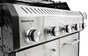 Grătar cu gaz G21 Nebraska BBQ Premium line, 6arzătoare + reductor gratuit