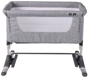 Patut Mini Co-Sleeper Cu Sistem De Leganare, Gri, Bebe Royal, AP802