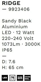 Aplica LED ambientala iluminat exterior IP65 RIDGE