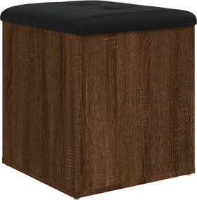vidaXL Bancă de depozitare, stejar maro, 42x42x45 cm, lemn prelucrat