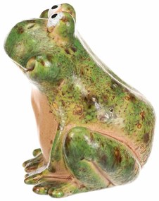 Decorațiune ceramică pentru grădină Broască, 13 x10 x 12 cm, 10 cm