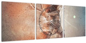 Tablou - Jucător de tenis (cu ceas) (90x30 cm)