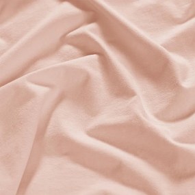 Cearșaf elastic jersey cu elastan pudră set 2 buc 90 x 200 cm