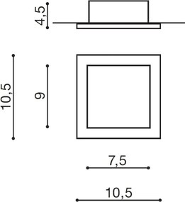 Azzardo AZ2801 - Lampă încastrată MINORKA 1xGU10/50W/230V