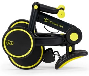 KINDERKRAFT - Bicicletă 3în1 4TRIKE pentru copii galben/negru