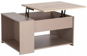 Masa de cafea Drop stejar/bej 80x60 cm