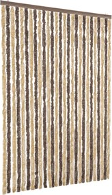 vidaXL Perdea pentru insecte, maro închis și bej, 118x220 cm, chenille