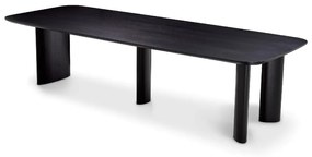 Masa dining moderna design LUX Harmonie L negru 300x116cm