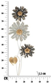 Decorațiune de perete Mauro Ferretti Simply, alb - negru