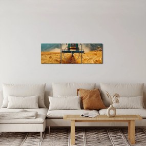 Tablou - Zemedelec (cu ceas) (90x30 cm)