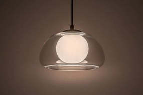 Lustra suspendata sticla transparenta Elowen