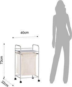 Suport mobil cu coș pentru rufe Tomasucci Air