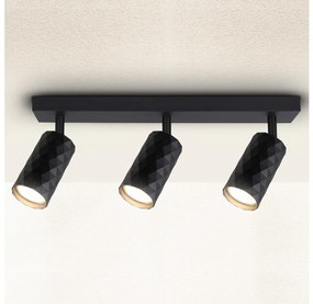 Brilagi - Spot aplicat SELE DIAMANT 3xGU10/30W/230V negru