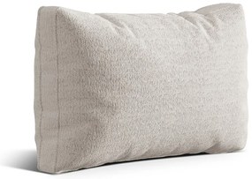 Pernă pentru canapea bej cu tapițerie din țesătură bouclé Kemi – Cosmopolitan Design