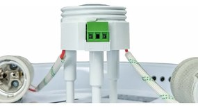 Plafonieră cu senzor de mișcare MANA, 2 x E27, 40 W, 230 V, Ø 30 cm, alb