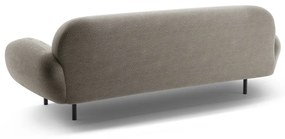 Canapea gri cu tapițerie din țesătură bouclé 208 cm Poppy – Micadoni