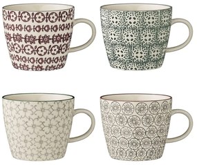 Set 4 căni din gresie ceramică Bloomingville Karine Mugs