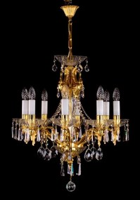 Candelabru cristal Bohemia 8 brate, diam.60cm LILIE CE