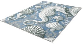 Covor pentru copii albastru 160x230 cm Seahorse – FD