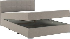 Pat tip BOXSPRING 140x200, taupe gri-maro, FERATA TV KOMFORT