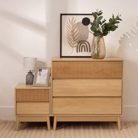 Noptieră în culoare naturală Iona – Casa Selección