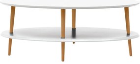 Măsuță rotundă de cafea Ragaba OVO, alb