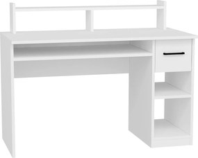 Birou ESLEM, alb, PAL melaminat, 120x55x93 cm