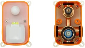 REA-B7503 - Set pentru cadă LUNGO cu baterie încastrată, auriu periat