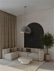 Lustra suspendata design modern, Stone Gray, AERE, L 60cm