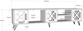 Dulap TV Sinofella (alb). 1107319