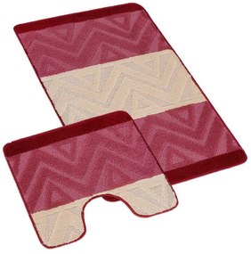 Bellatex Set de covorașe de baie Bany cu decupajChevron, 60 x 100, 60 x 50 cm