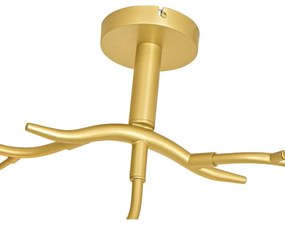 Lustră LED aplicată Brilagi MISTEL 9xG9/3W/230V auriu