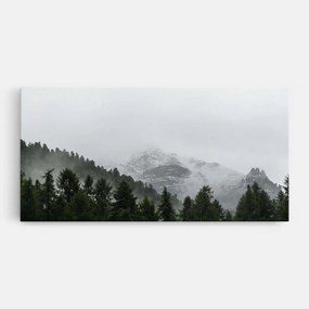 Tablou Canvas, 80x160cm, Dormitor si Living, Peisaje, Paduri, Foggy Mountain Forest