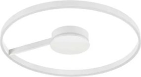 Lustra circulara aluminiu alb LED CCT SIENA 80cm