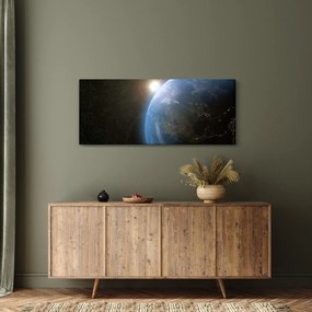 Tablou - Pământul privit din spațiu (120x50 cm)