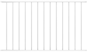 vidaXL Panou de gard din oțel vopsit în câmp electrostatic, 1,63x1 m, alb