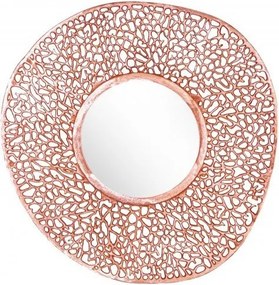 Oglinda de perete decorativa Leaf 110cm L, cupru