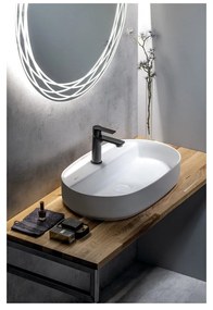 Chiuvetă albă din ceramică 60x40 cm Infinity Oval – Sapho