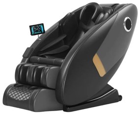Fotoliu de Masaj TROIAN, cu Incalzire, AI Voice, Tableta touch screen, Bluetooth, Display, Zero Gravity, 2 Boxe, Moduri Automate, PU