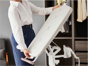 Fier de călcat cu aburi Tefal Ixeo Vision QT1811E0, 2170W, 3 nivele de putere, 1.2 l, 200 g/min, LED backlight, Reîmprospătare și dezinfectare, Auto shut-off, Alb